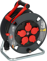 Brennenstuhl 9231250100 Kabeltrommel 25 m Schwarz Schutzkontakt-Stecker - Kabel - Strom/Netzteil