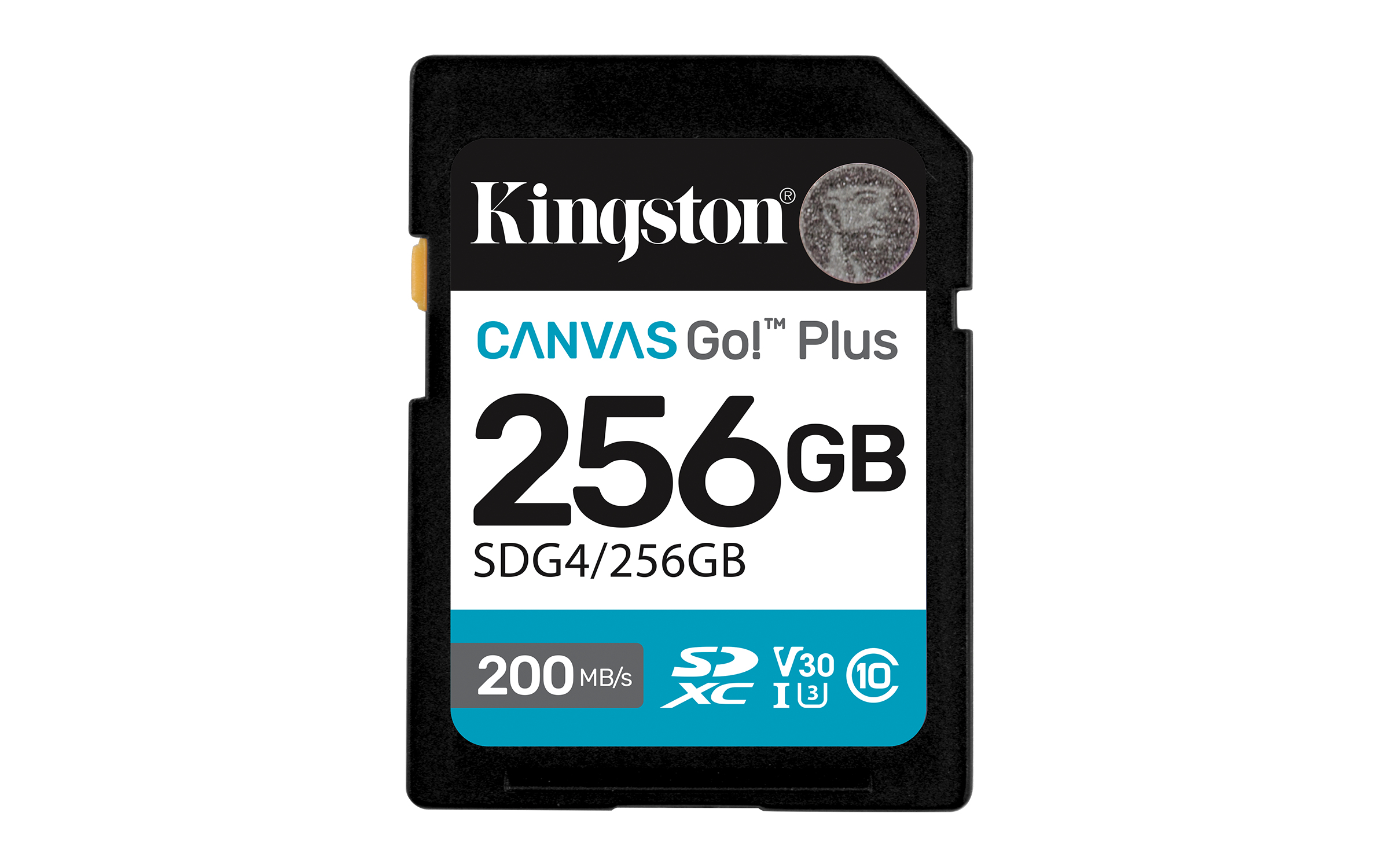 Kingston 256GB SDXC Canvas Go Plus Gen4 200MB/s C10 UHS-I U3 - Secure Digital (SD)