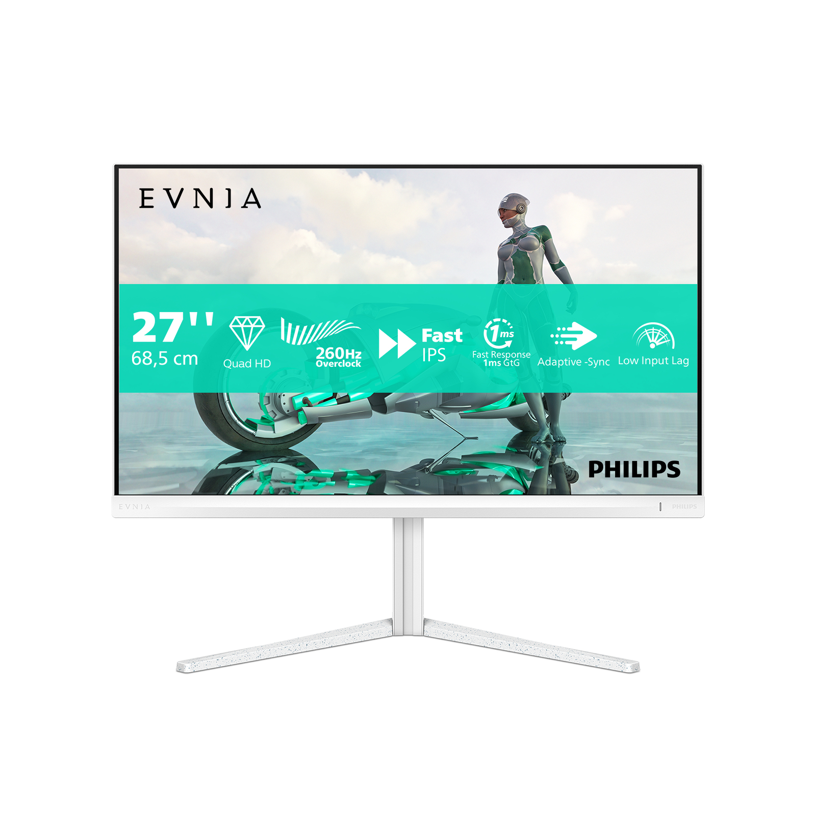 Philips 27M2N3501PA/00 Monitor PC 68,6 cm (27) 2560 x 1440 Pixel Quad HD LCD Bianco