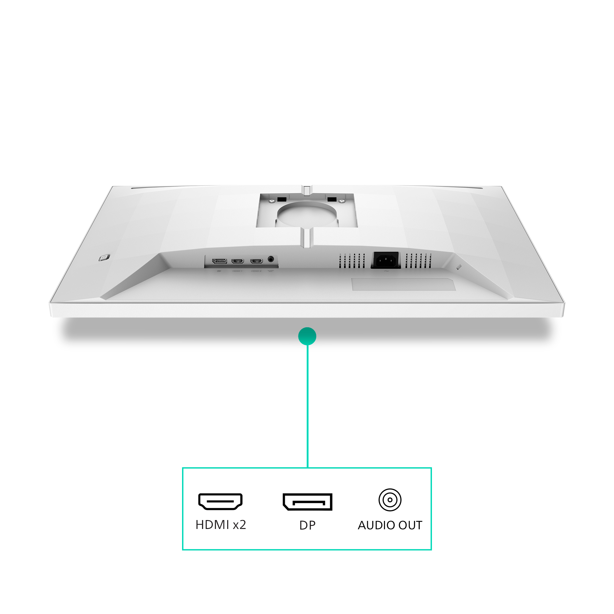 Philips 27M2N3501PA/00 �cran plat de PC 68,6 cm (27) 2560 x 1440 pixels Quad HD LCD Blanc
