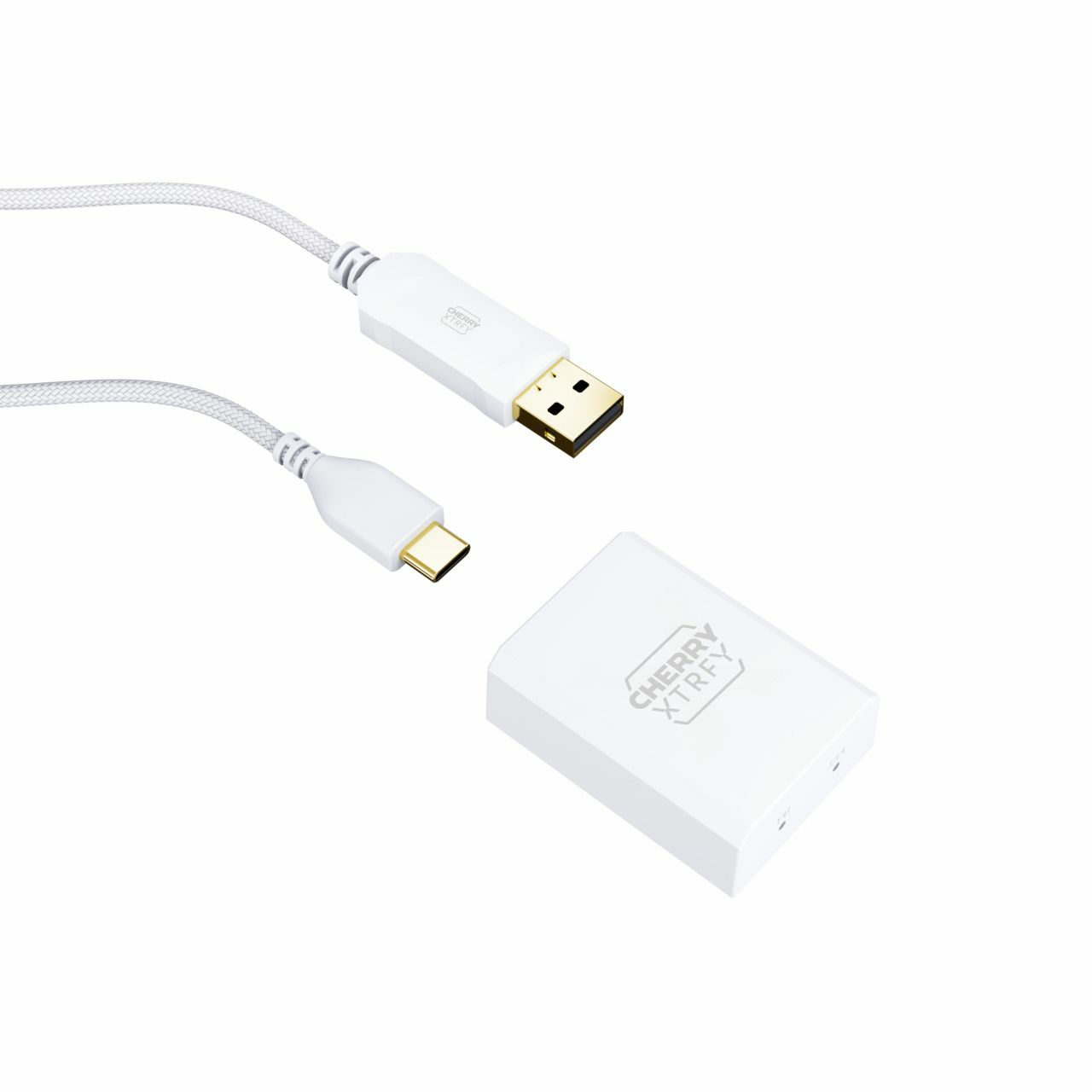 Cherry Xtrfy M64 Pro - Maus - ergonomisch - optisch - 5 Tasten - kabellos - 2.4 GHz - kabelloser Empf�nger (USB)