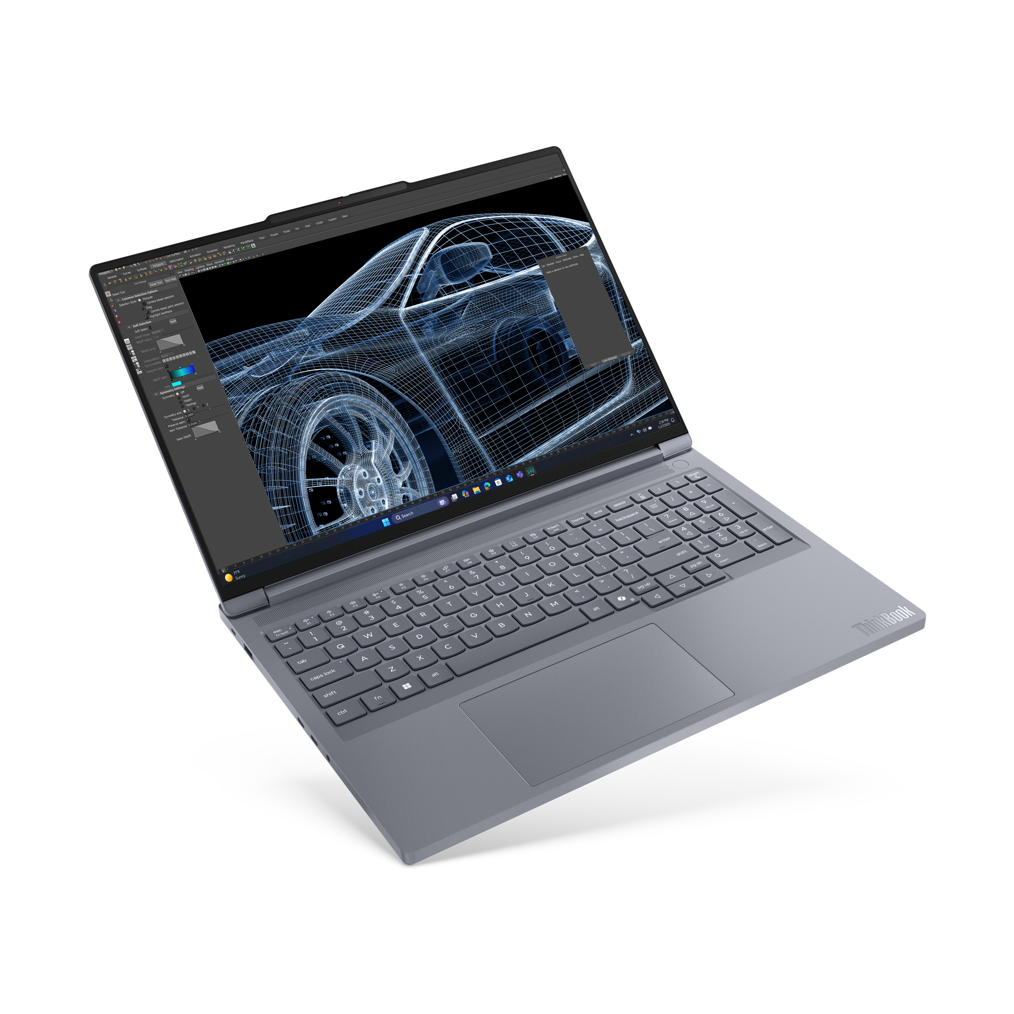 Lenovo ThinkBook 16p G6 ADR AMD Ryzen 9 8940HX Port�til 40,6 cm (16) WQXGA 32 GB DDR5-SDRAM 1 TB SSD NVIDIA GeForce RTX 5060 Wi-Fi 7 (802.11be) Windows 11 Pro Alem�n Gris