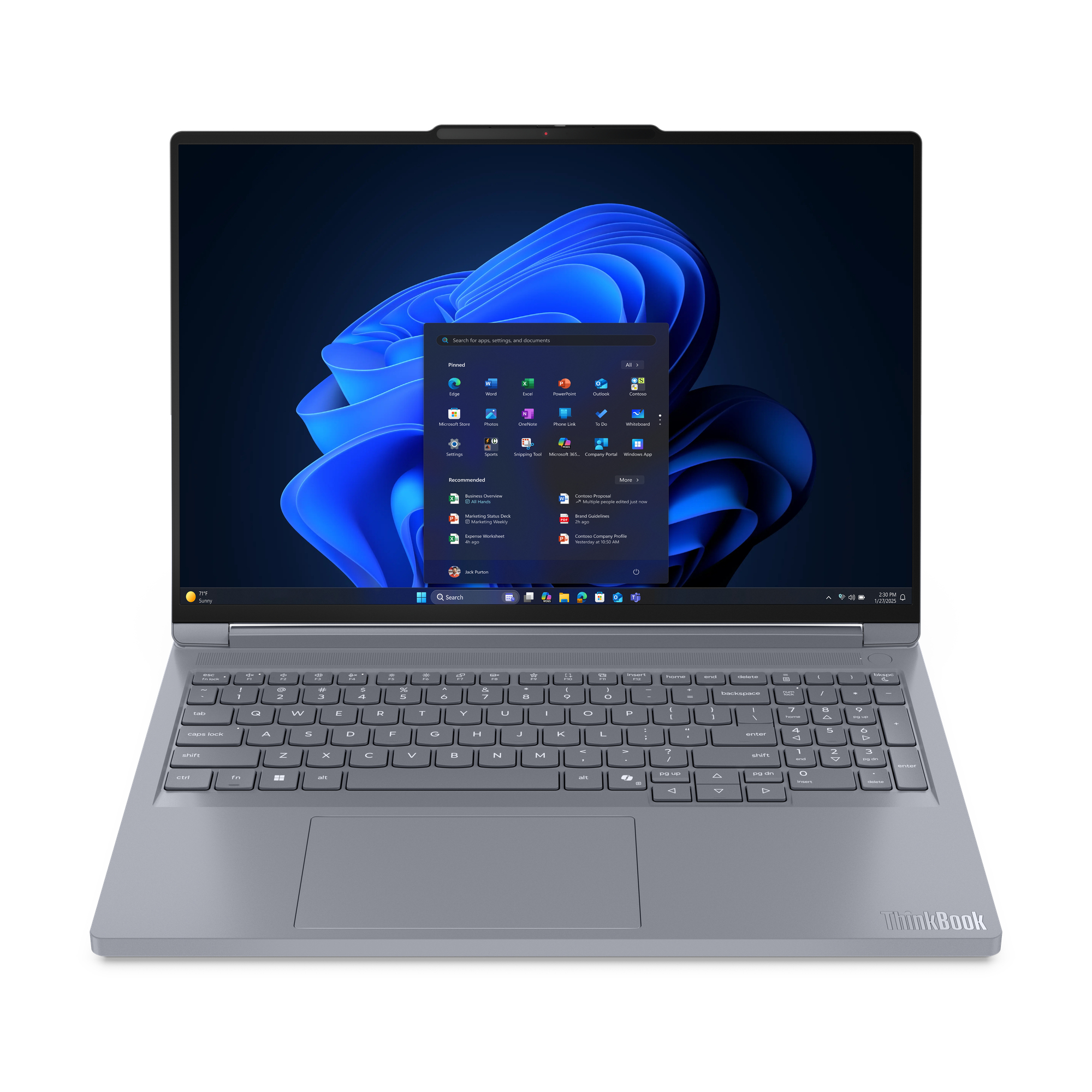 Lenovo ThinkBook 16p G6 ADR AMD Ryzen 9 8940HX Port�til 40,6 cm (16) WQXGA 32 GB DDR5-SDRAM 1 TB SSD NVIDIA GeForce RTX 5060 Wi-Fi 7 (802.11be) Windows 11 Pro Alem�n Gris
