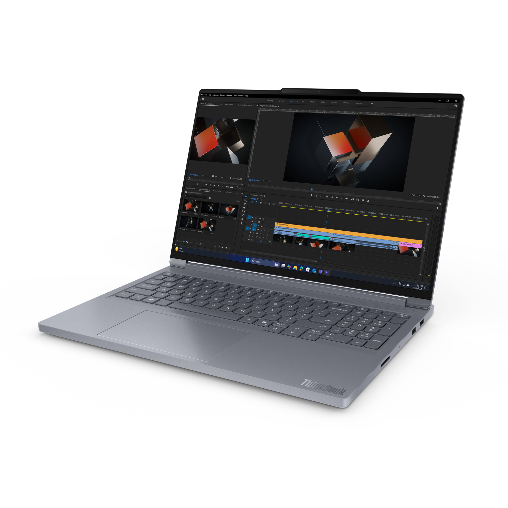 Lenovo ThinkBook 16p G6 ADR AMD Ryzen 9 8940HX Port�til 40,6 cm (16) WQXGA 32 GB DDR5-SDRAM 1 TB SSD NVIDIA GeForce RTX 5060 Wi-Fi 7 (802.11be) Windows 11 Pro Alem�n Gris