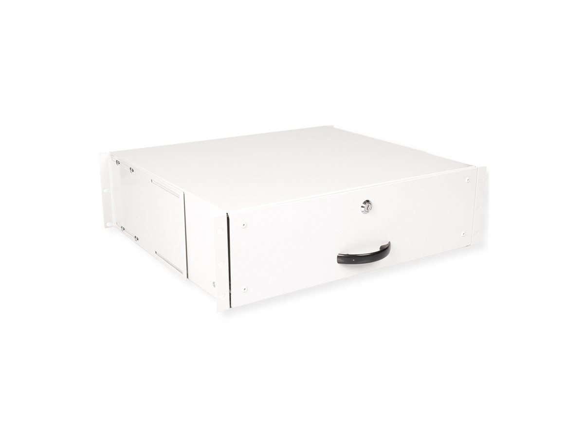 ROLINE Tastatur-Tablett - abschlie�bar, Tiefe 400 mm - RAL 7035, Hellgrau - 3U - 48.3 cm (19)