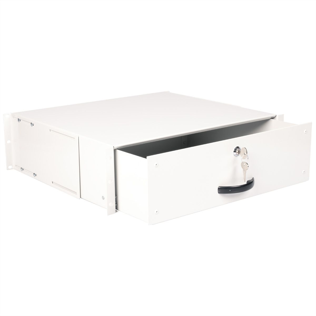 ROLINE Tastatur-Tablett - abschlie�bar, Tiefe 400 mm - RAL 7035, Hellgrau - 3U - 48.3 cm (19)