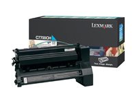 Lexmark Cyan High Yield Return Program Print Cartridge for C770/772 cartuccia toner Originale Ciano