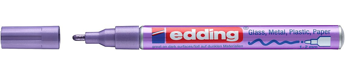Edding 751 permanent marker Bullet tip Violet 10 pc(s)