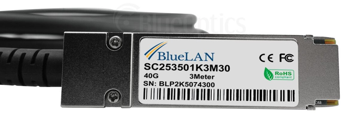BlueOptics 74764-1201-BL c�ble dInfiniBand 2 m QSFP 4xSFP+ Orange