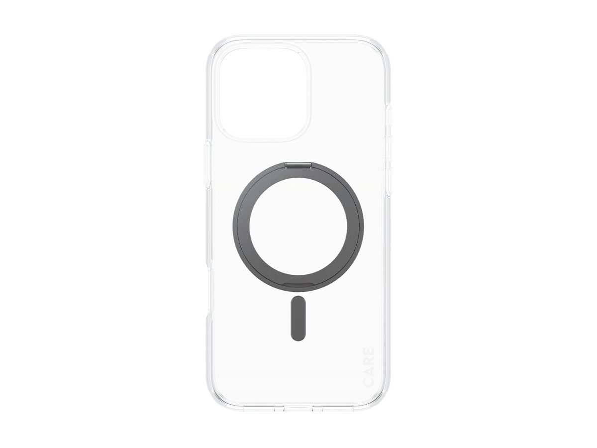 PanzerGlass CARE by � Case Transparent w. Black Kickstand & MagSafe iPhone 16 Pro Max coque de protection pour t�l�phones portables Housse Noir