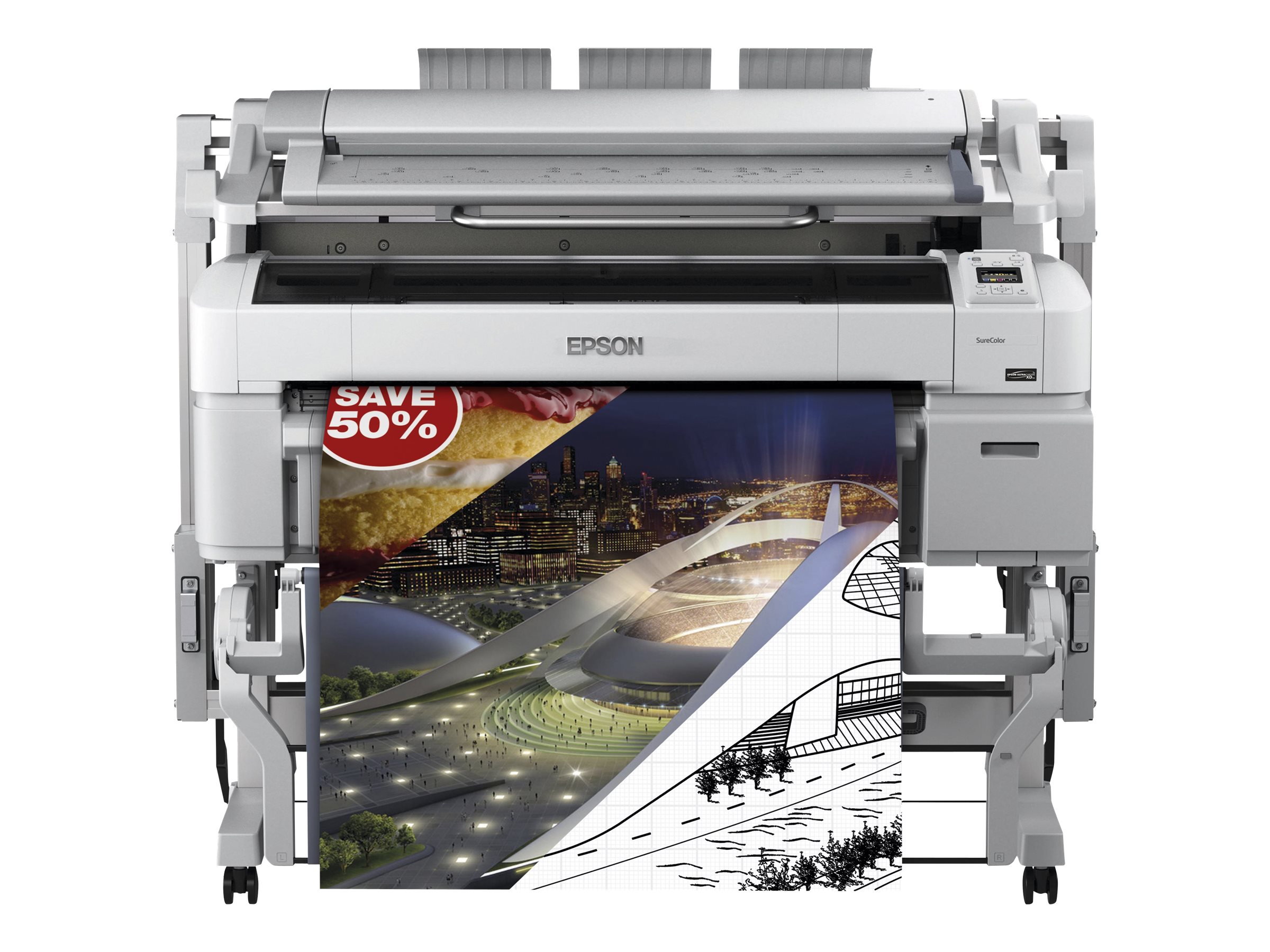 Epson SureColor SC-T5200MFP - 914 mm (36) Multifunktionsdrucker - Farbe - Tintenstrahl - Rolle (91,4 cm)