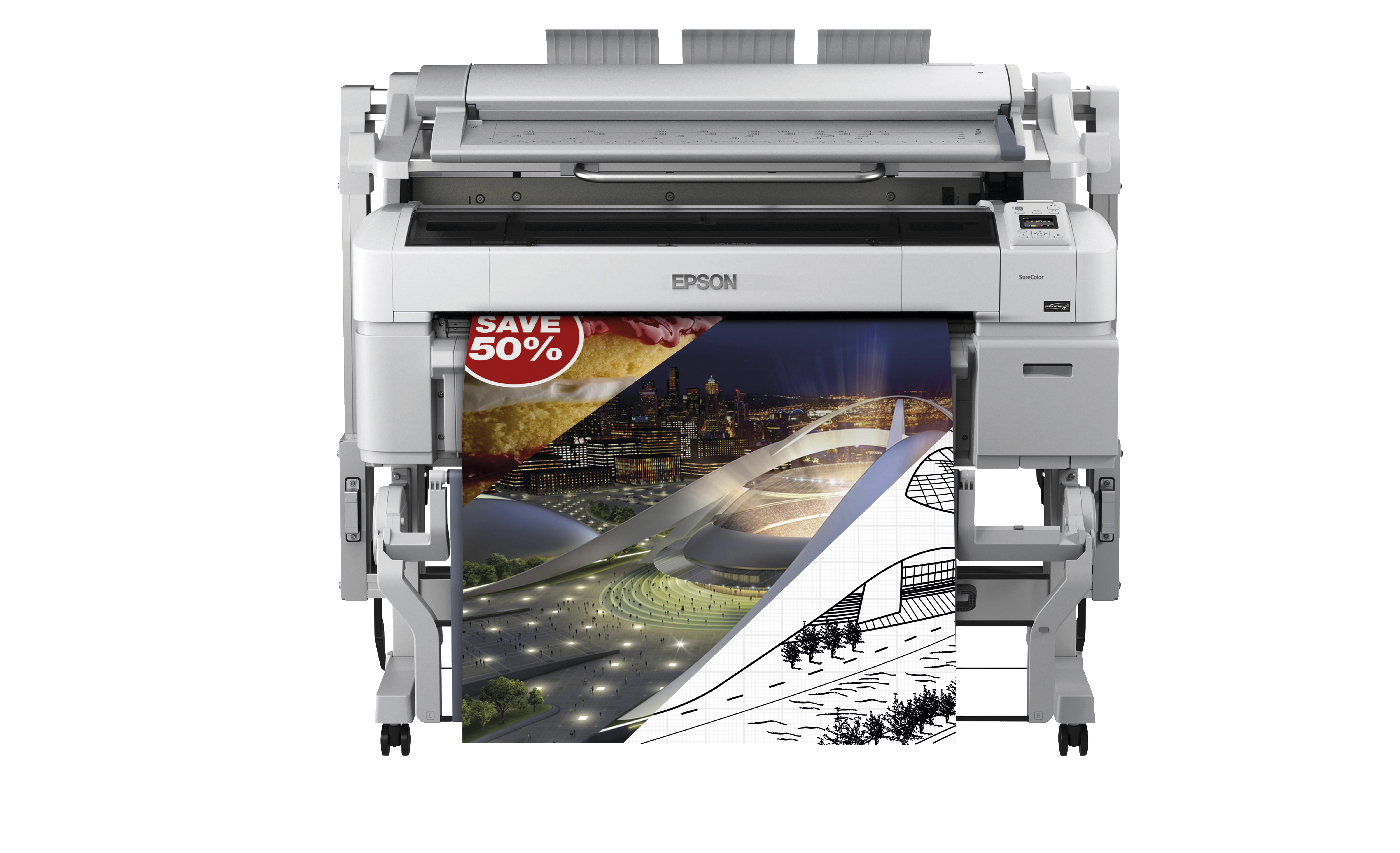 Epson SureColor SC-T5200MFP - 914 mm (36) Multifunktionsdrucker - Farbe - Tintenstrahl - Rolle (91,4 cm)
