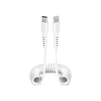 SBS Spiraldatenkabel USB-C zu Lightning Anschluss 1m wei - Digital/Daten