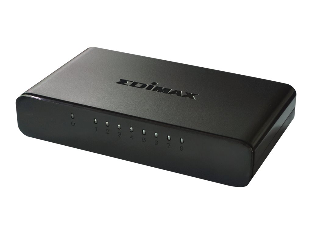 Edimax ES-3308P - Switch - unmanaged - 8 x 10/100