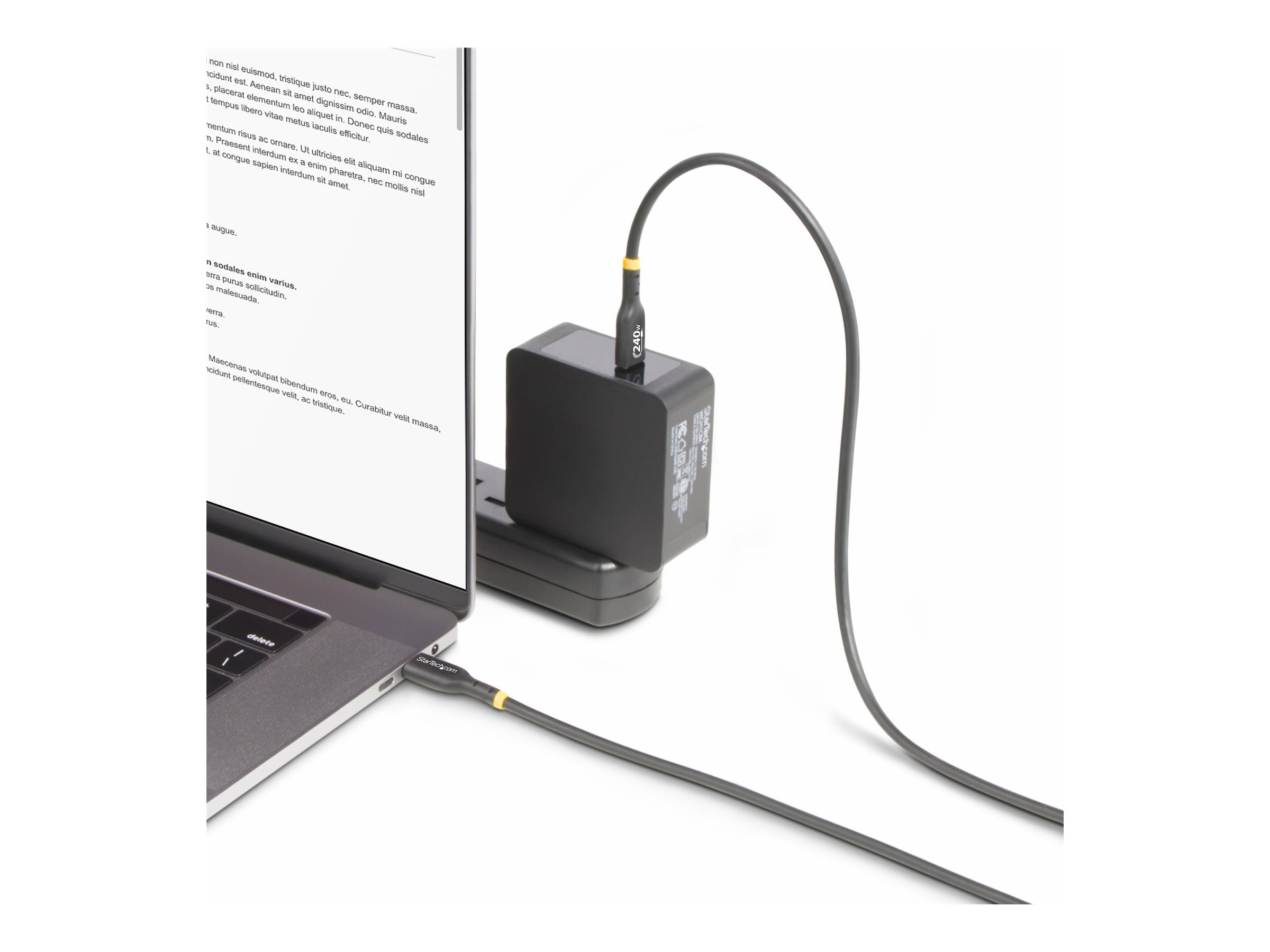 StarTech.com USB2EPR6F cavo USB USB 2.0 1,8 m USB C Nero