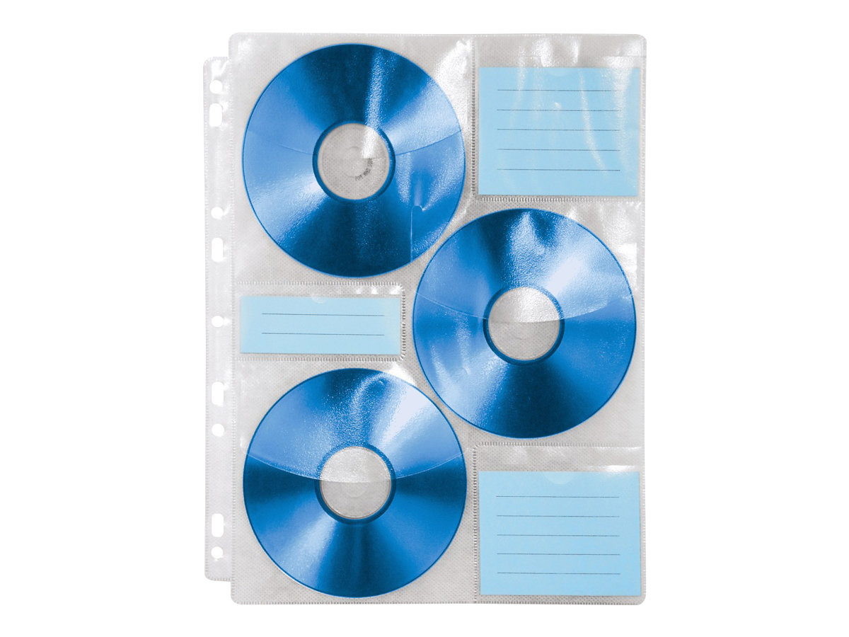 Hama CD-ROM Index Sleeves 60 dischi Trasparente