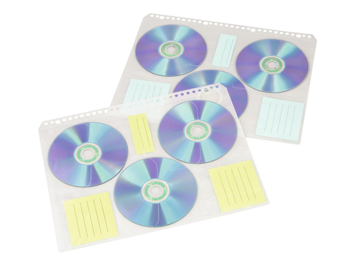 Hama CD-ROM Index Sleeves 60 dischi Trasparente