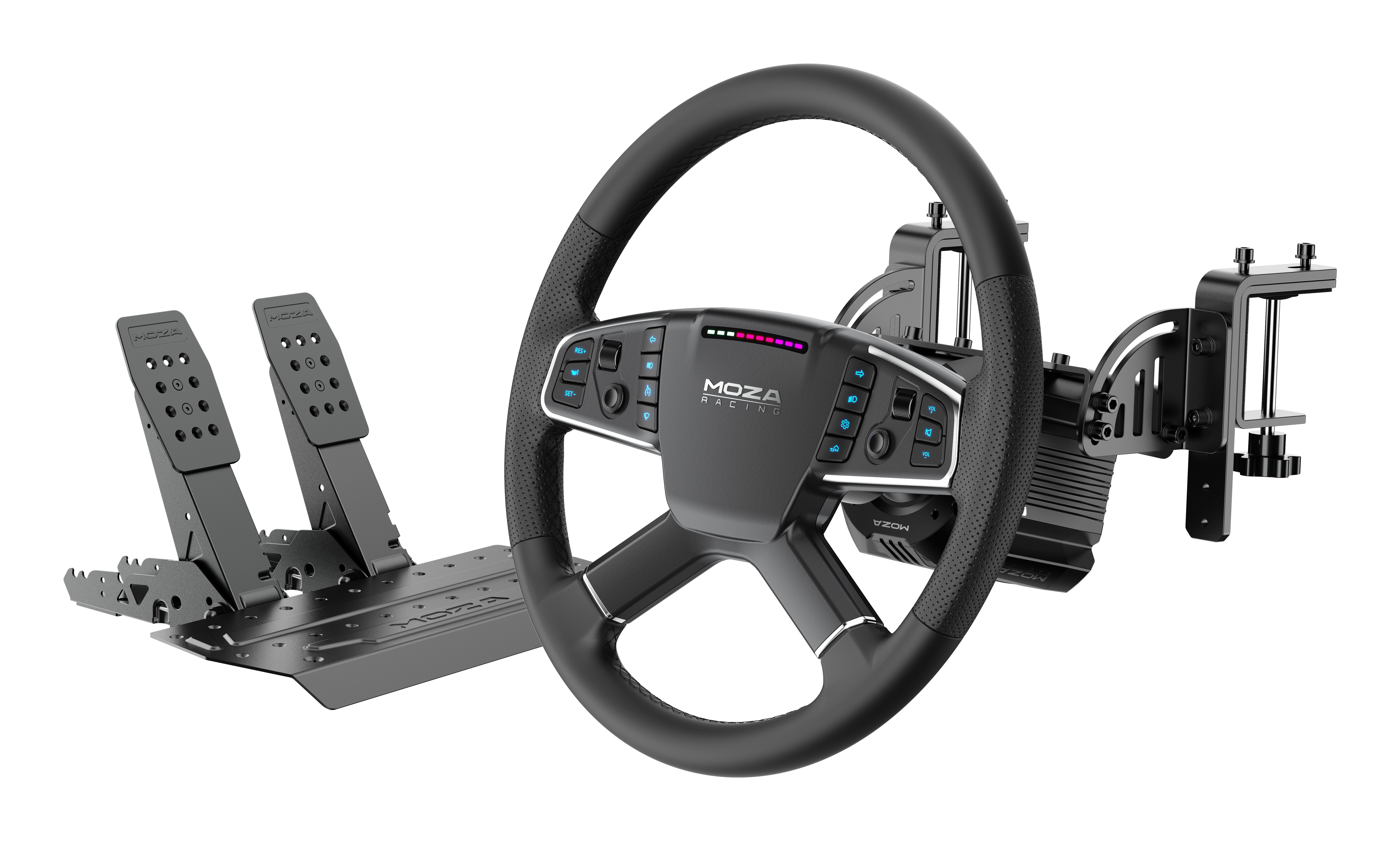 Moza Racing R5 Pro Truck Driving Simulator Noir Steering wheel + wheelbase + pedals