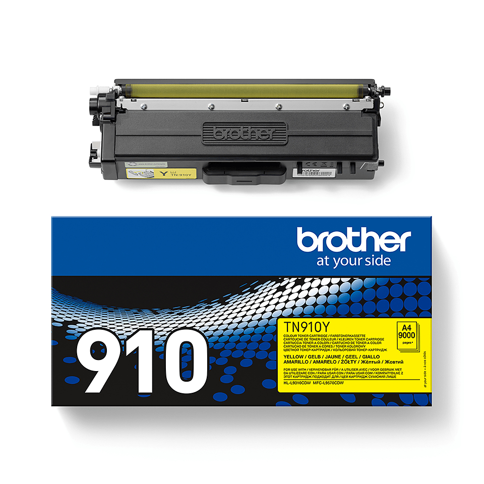 Brother TN910Y - Ultra Jumbo - Gelb - original