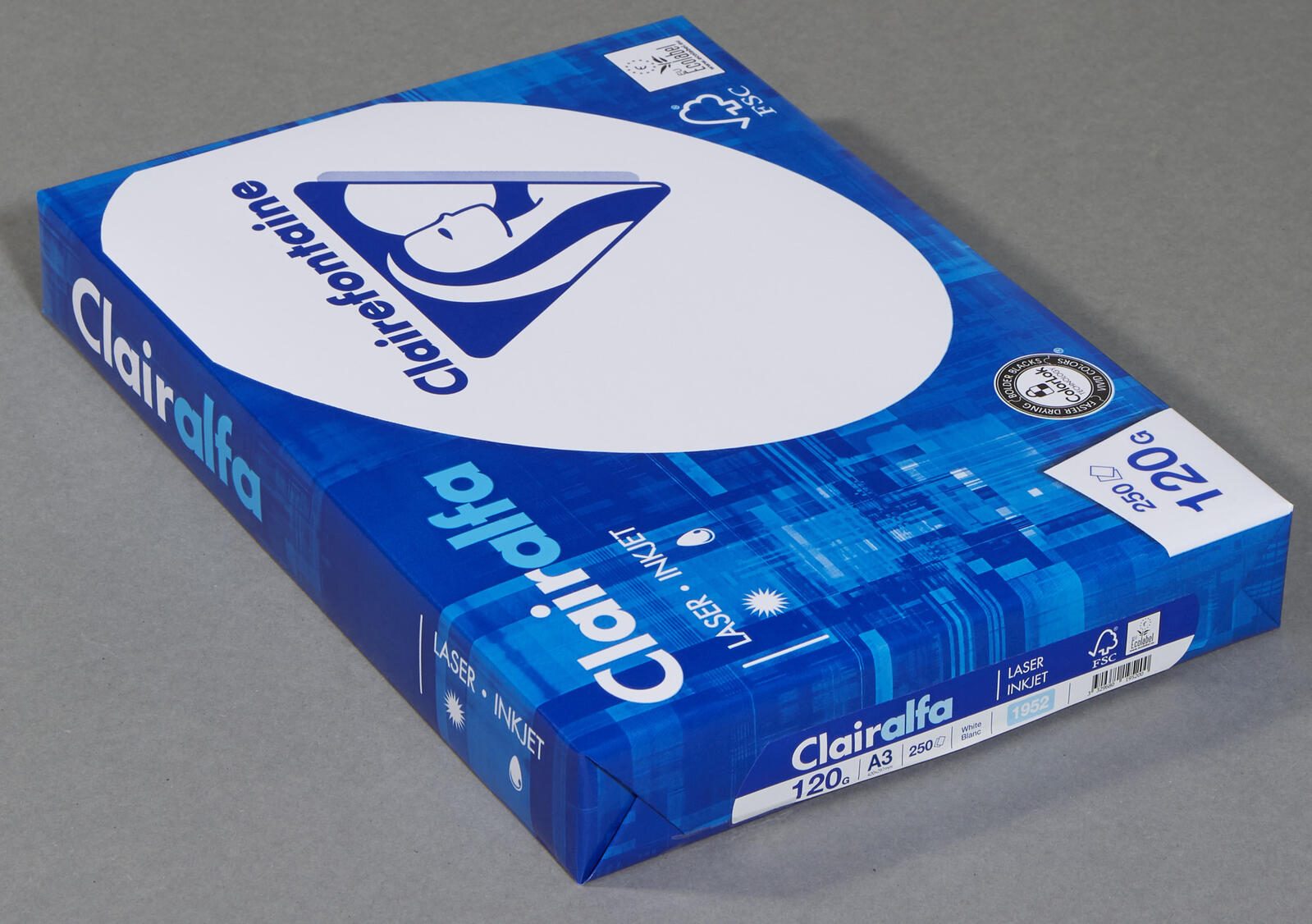 Exacompta Kopierpapier Clairalfa DIN A3 120 g/qm 250 Blatt - Normal/Kopierpapier - 120 g/m