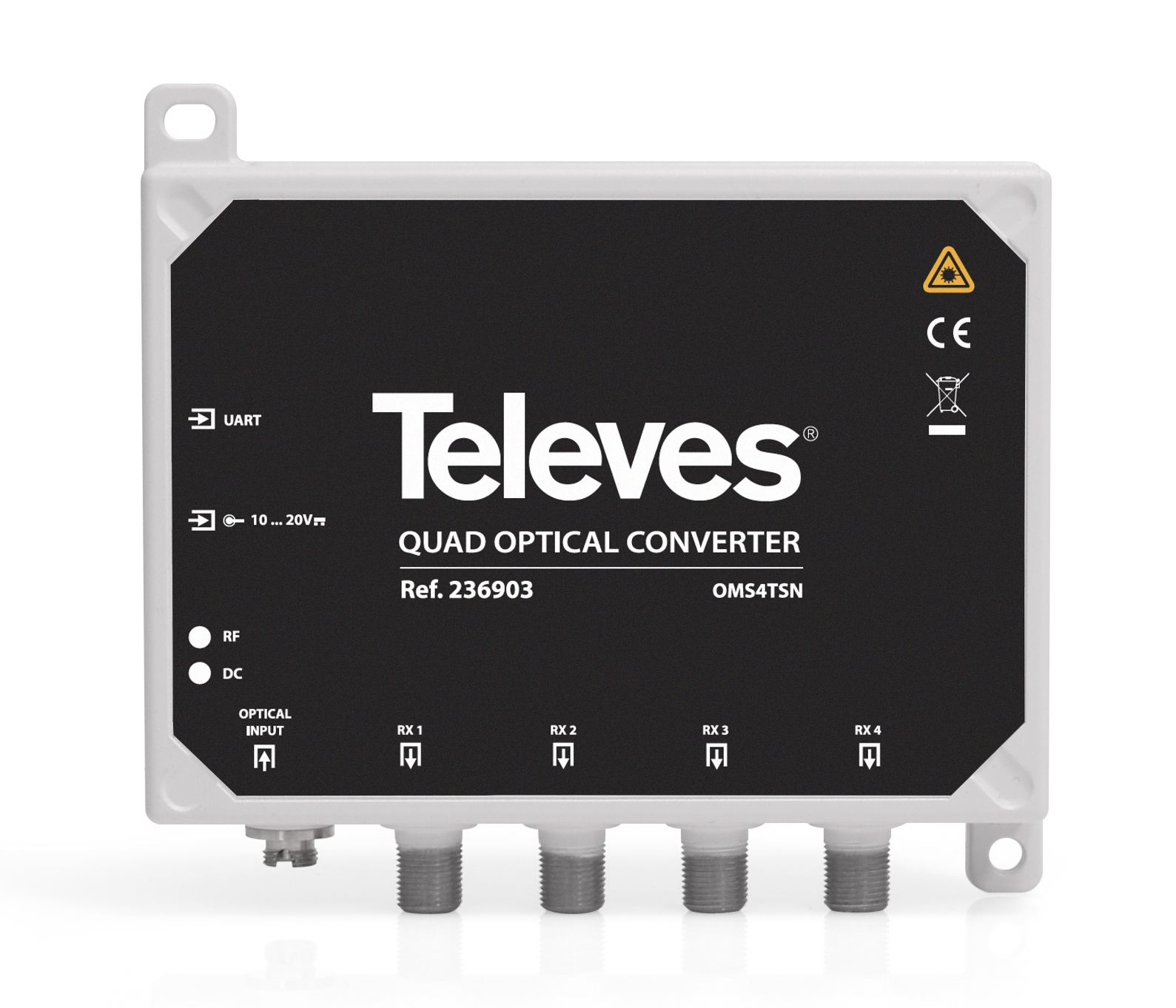 Televes OMS4TSN signal converter Black, White