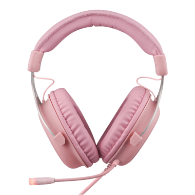 Deltaco PH85 Gaming Over Ear Headset kabelgebunden Stereo Pink