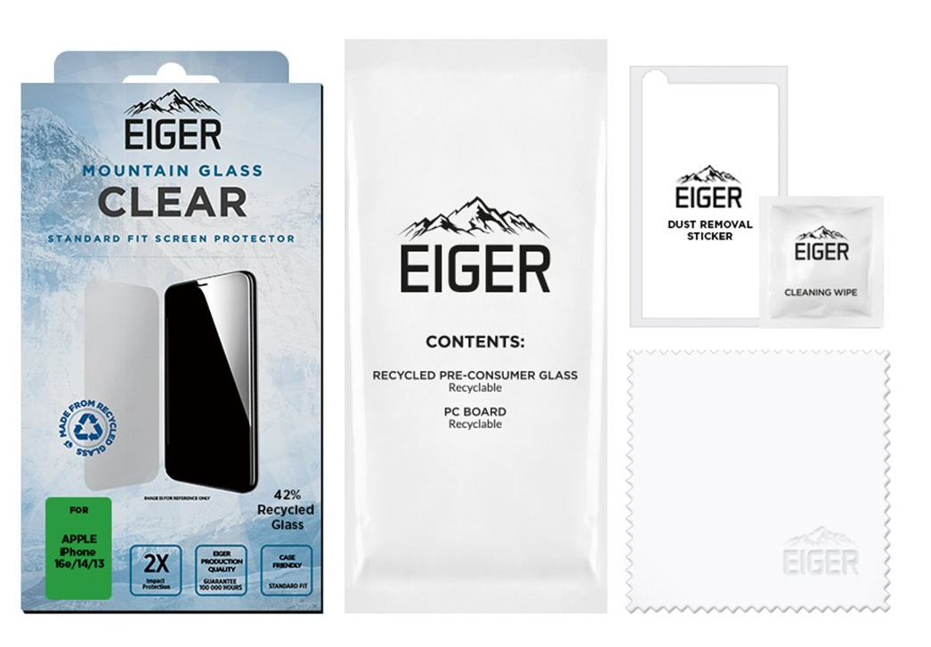 Eiger Display-Schutzglas f�r Apple iPhone 13 14 16e