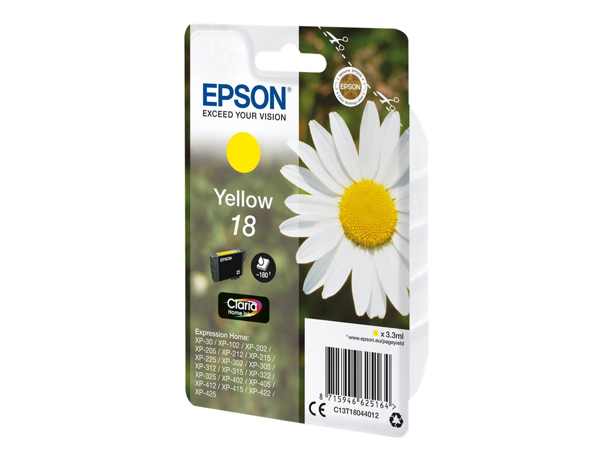 Epson Daisy Singlepack Yellow 18 Claria Home Ink