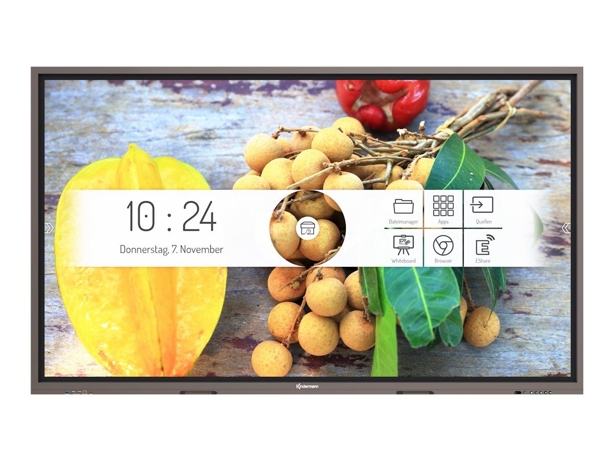 Kindermann TD-1086-S - 218 cm (86) Diagonalklasse LCD-Display mit LED-Hintergrundbeleuchtung - interaktiv - mit Touchscreen (Multi-Touch)