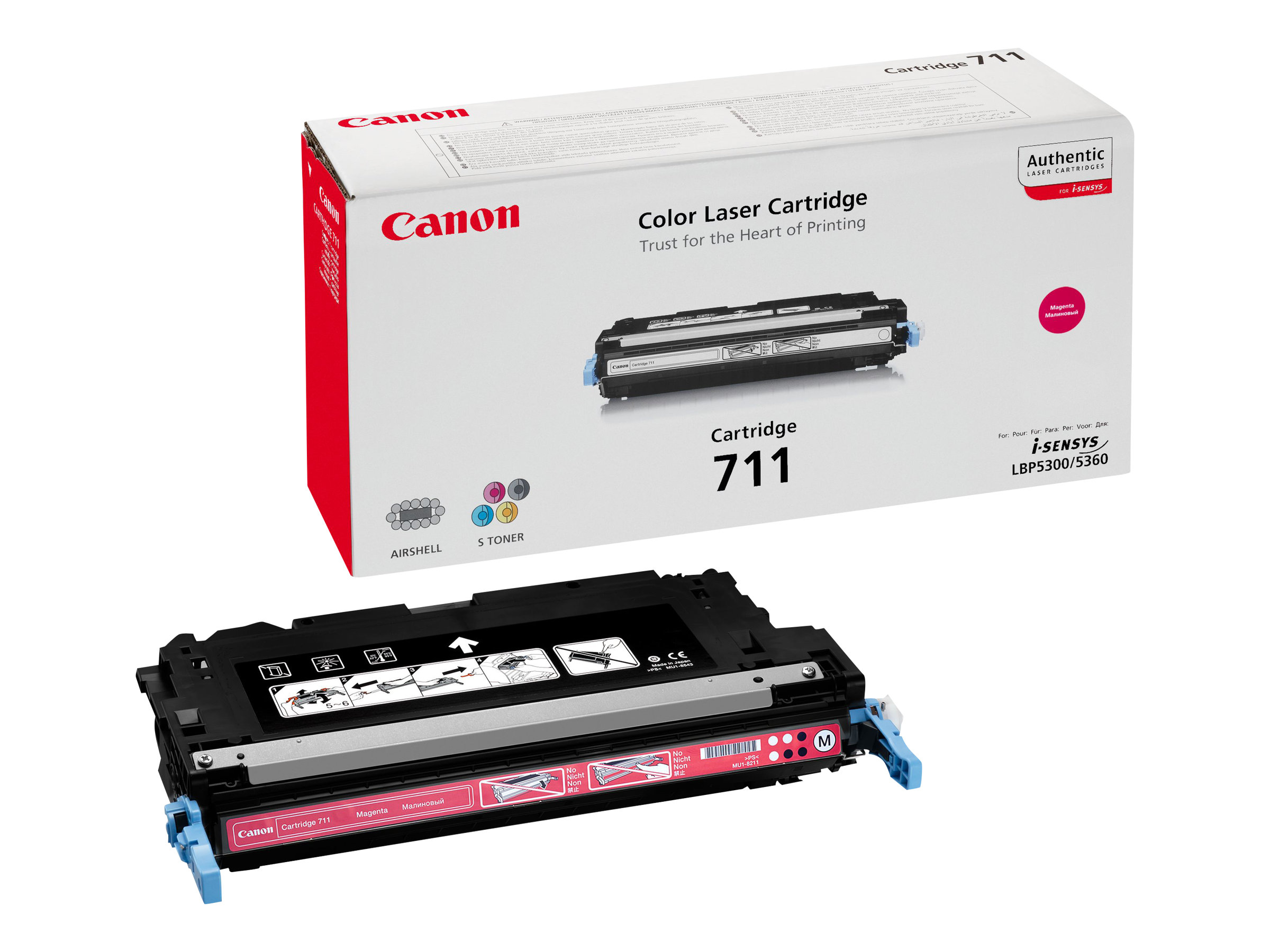 Canon 711 M - 1658B002 - Toner magenta - fr Color imageCLASS MF8450c; ImageCLASS MF8450c MF9170c; i-SENSYS LBP5300 MF8450 MF9170
