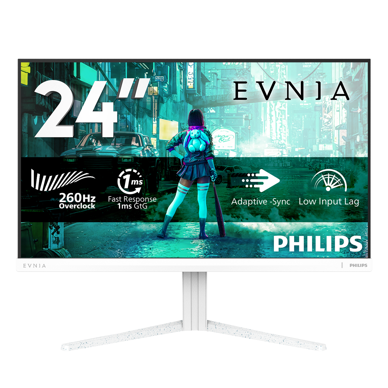 Philips Evnia 3000 24M2N3201P/00 computer monitor 60.5 cm (23.8) 1920 x 1080 pixels Full HD LCD White