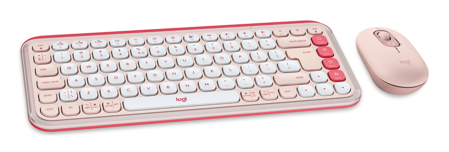 Logitech POP ICON COMBO - ROSE - US INTL - INTNL-973