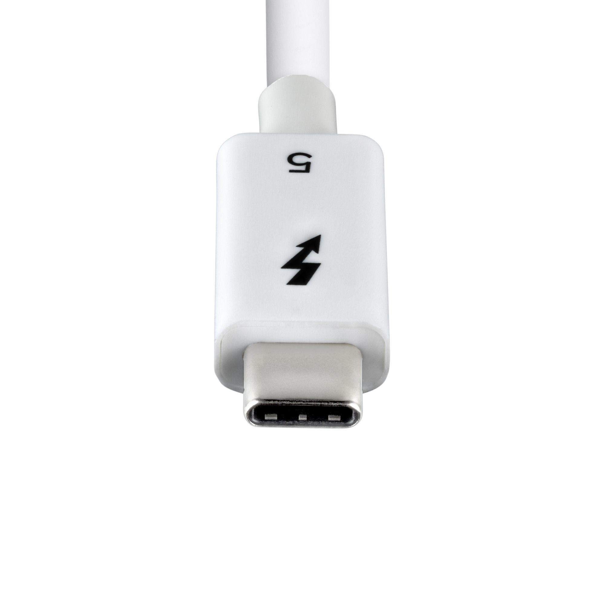 StarTech.com Cavo Thunderbolt 5 da 80 cm, 80 Gbps (fino a 120 Gbps), PD 240 W, 8K 60Hz, Cavo Thunderbolt Certificato compatibile con TB4 / USB4 / USB-C; Bianco