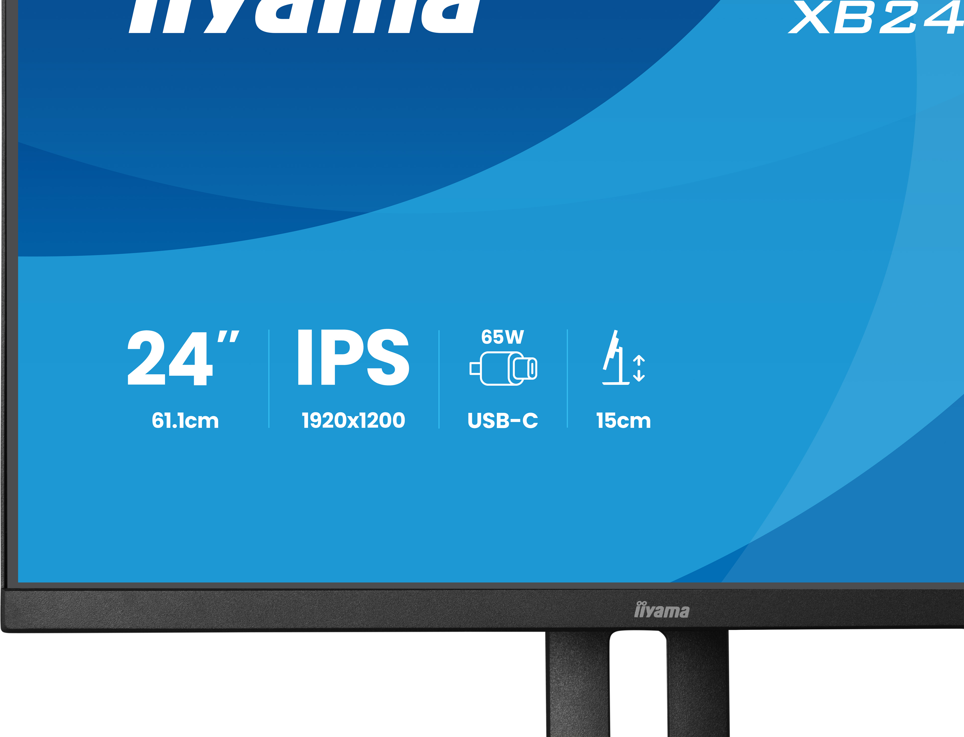 iiyama ProLite XB2495WSC-B1 computer monitor 61.2 cm (24.1) 1920 x 1200 pixels WUXGA LED Black