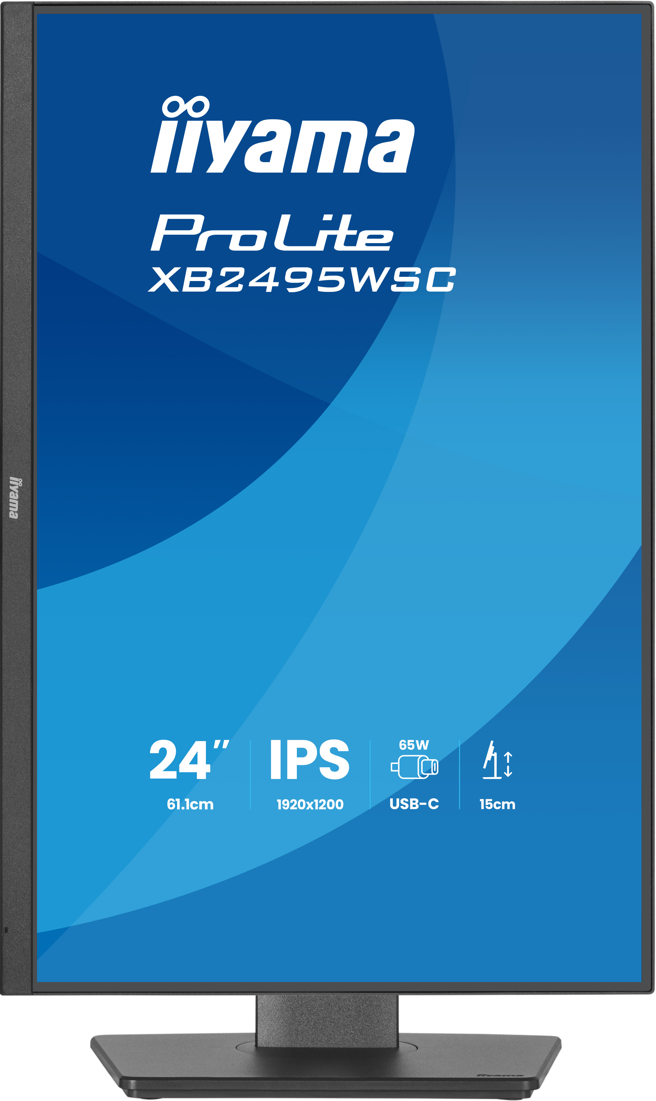 iiyama ProLite XB2495WSC-B1 computer monitor 61.2 cm (24.1) 1920 x 1200 pixels WUXGA LED Black