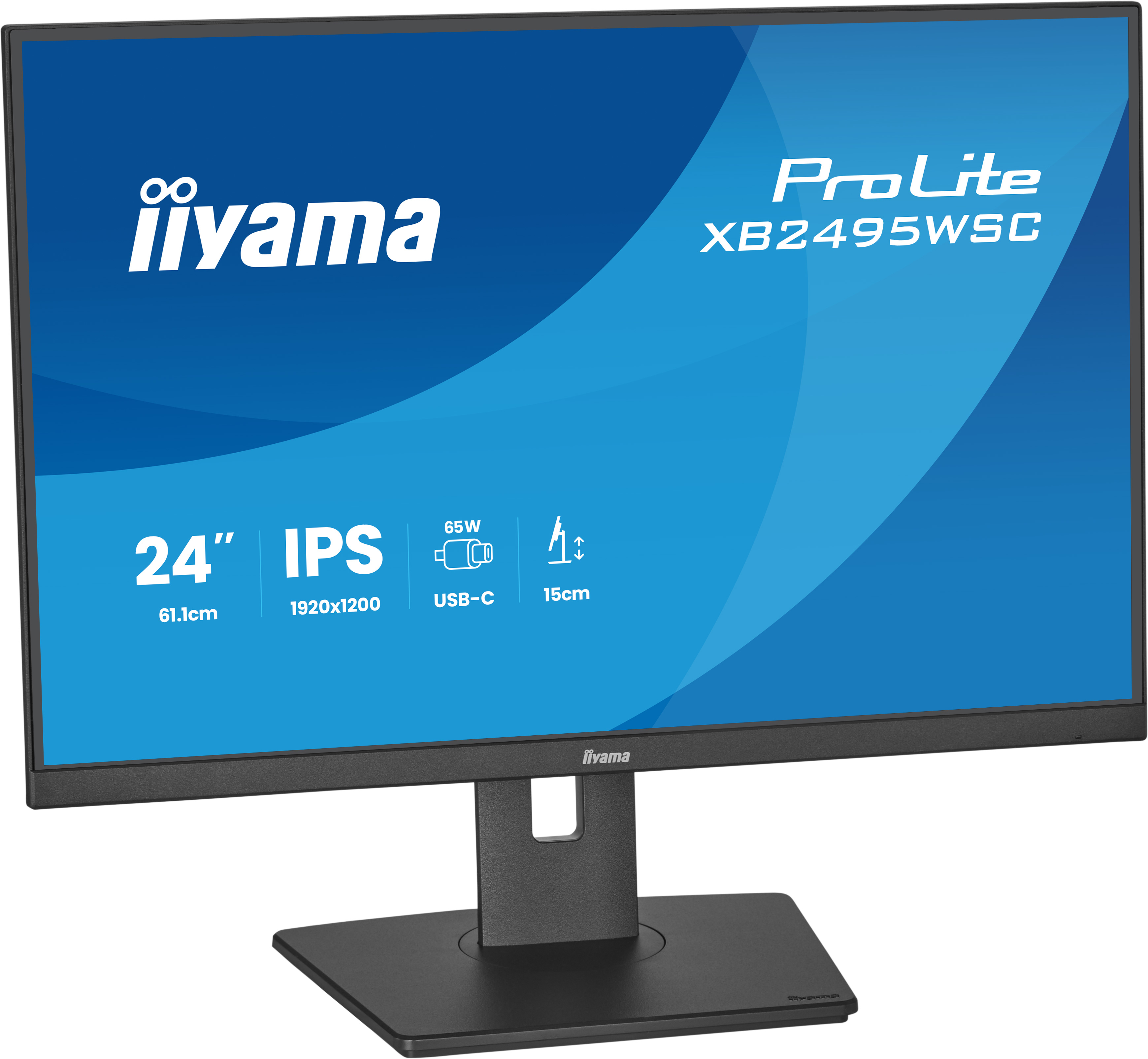 iiyama ProLite XB2495WSC-B1 computer monitor 61.2 cm (24.1) 1920 x 1200 pixels WUXGA LED Black
