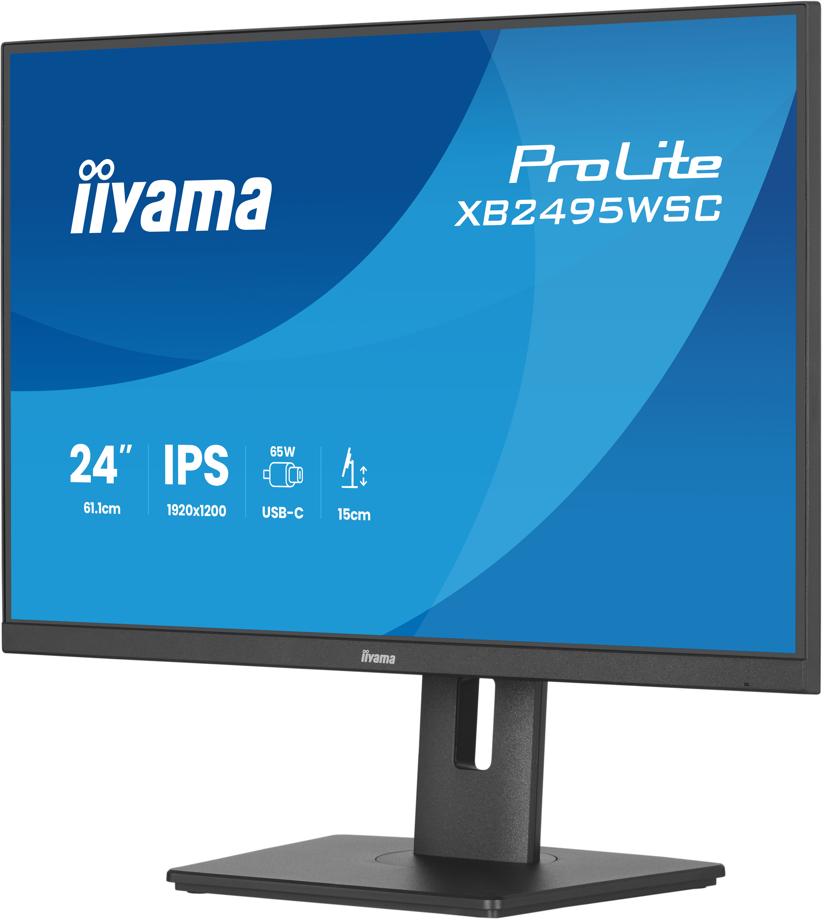 iiyama ProLite XB2495WSC-B1 computer monitor 61.2 cm (24.1) 1920 x 1200 pixels WUXGA LED Black
