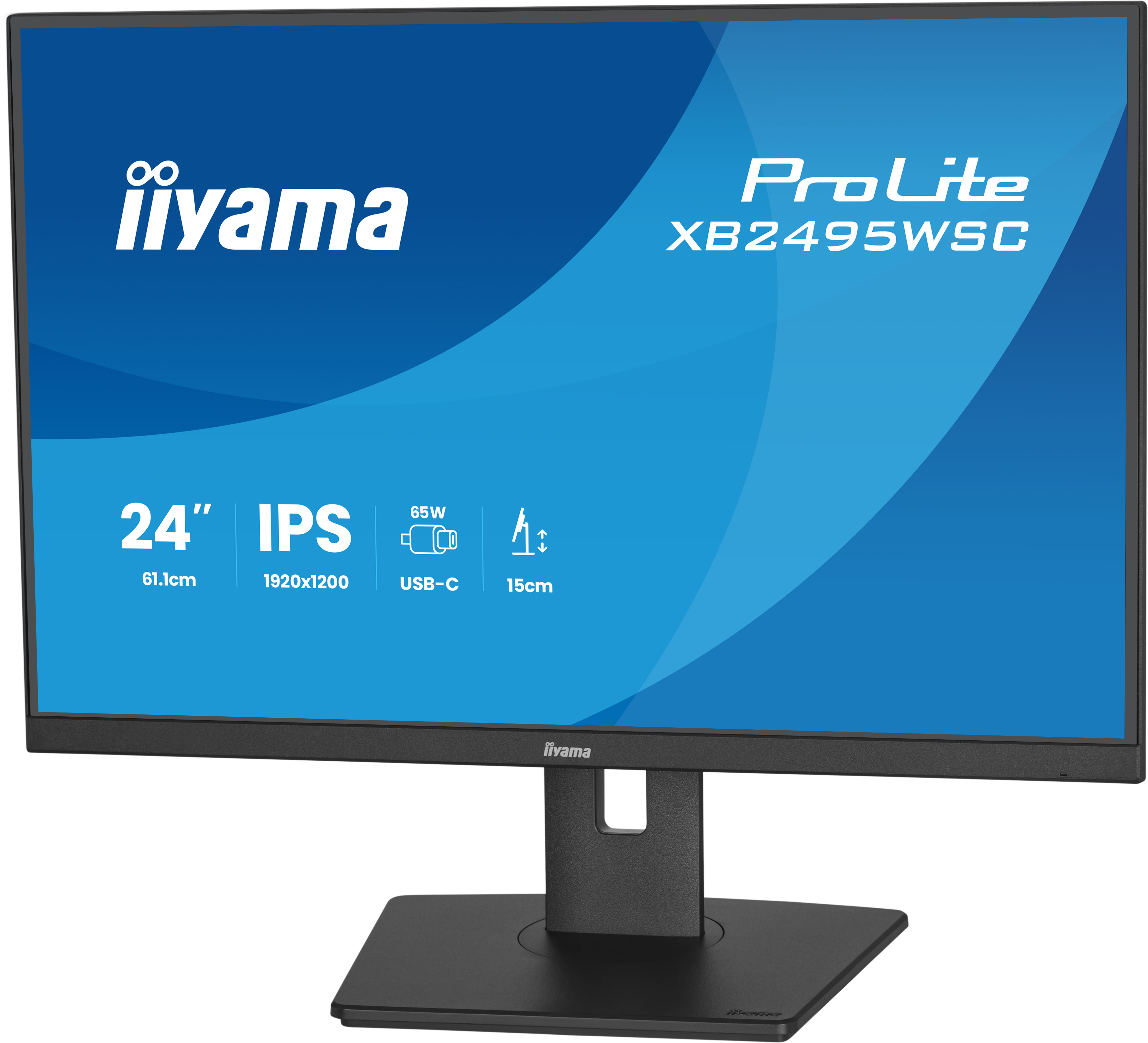 iiyama ProLite XB2495WSC-B1 computer monitor 61.2 cm (24.1) 1920 x 1200 pixels WUXGA LED Black