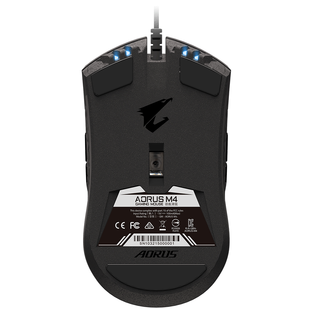 Gigabyte AORUS M4 mouse Ambidextrous USB Type-A Optical 6400 DPI