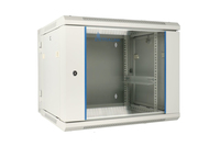 Extralink Rackmount-Schrank 9U 600x600 AZH Grau Wandmontage - schwenkbar - Wandmontiertes Regal - 9U - 60 kg - Sperrschloss - Ablageschienen - Grau
