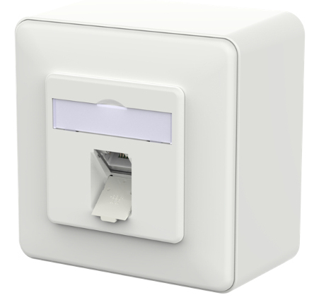 METZ CONNECT 130E370027-I presa energia RJ-45 Bianco