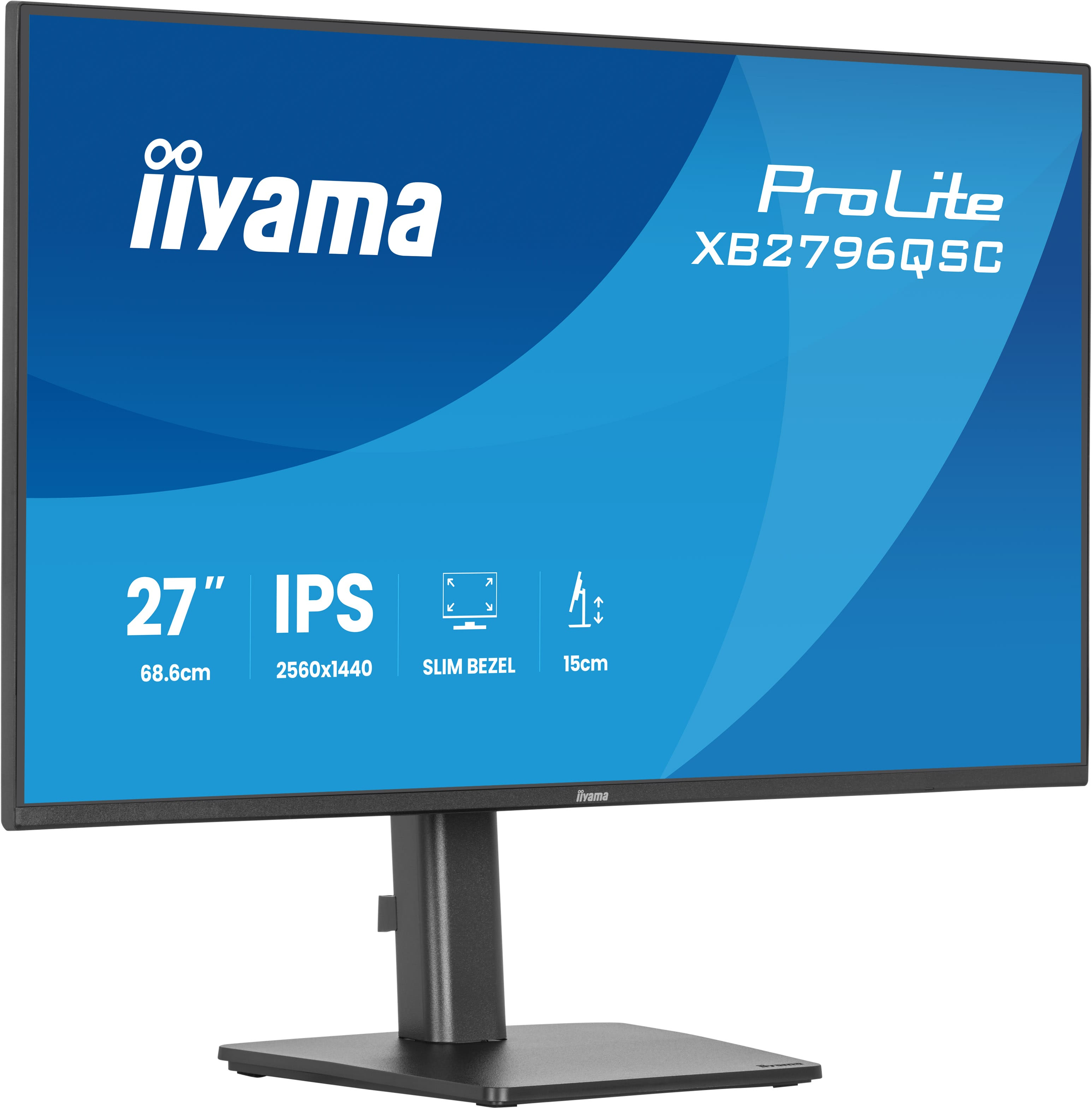 iiyama ProLite XB2796QSC-B1 computer monitor 68.6 cm (27) 2560 x 1440 pixels Quad HD LED Black