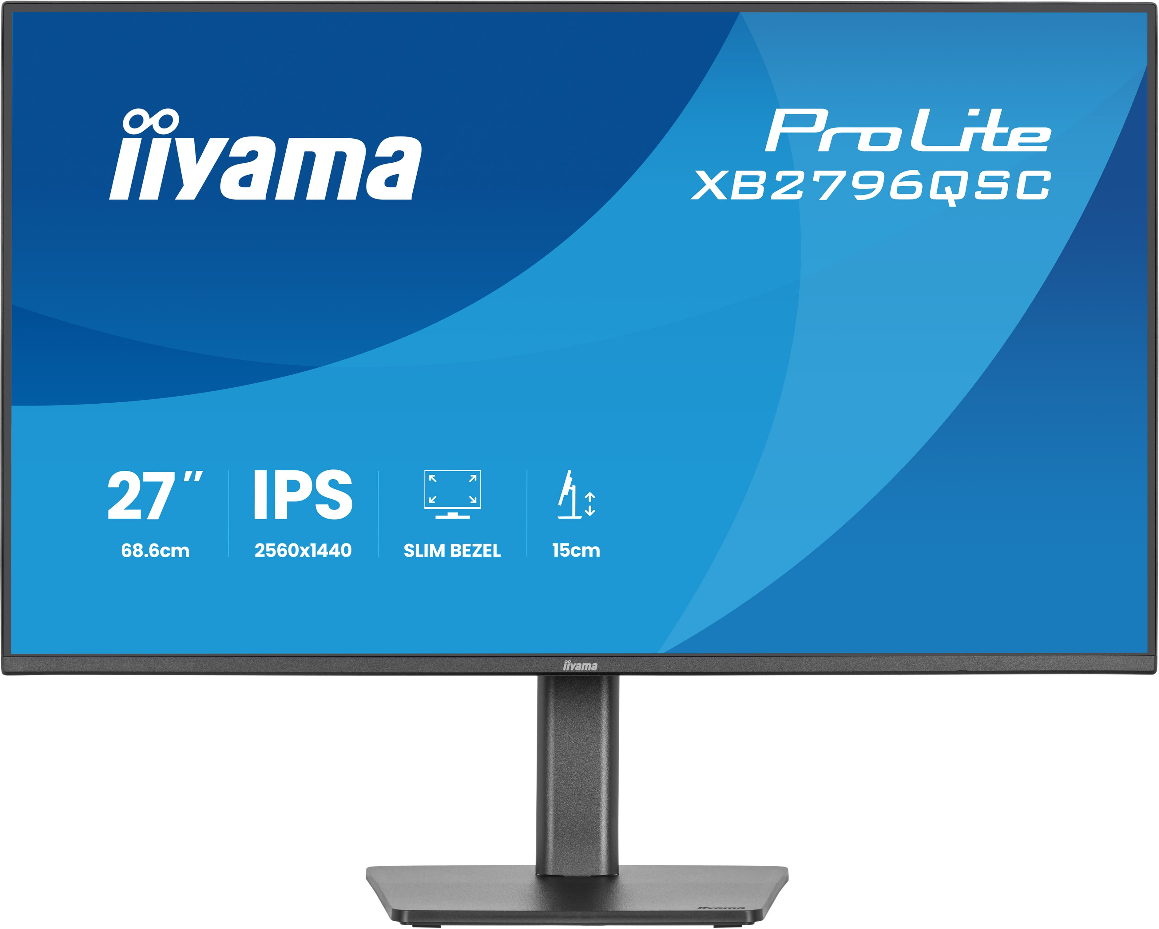 iiyama ProLite XB2796QSC-B1 computer monitor 68.6 cm (27) 2560 x 1440 pixels Quad HD LED Black