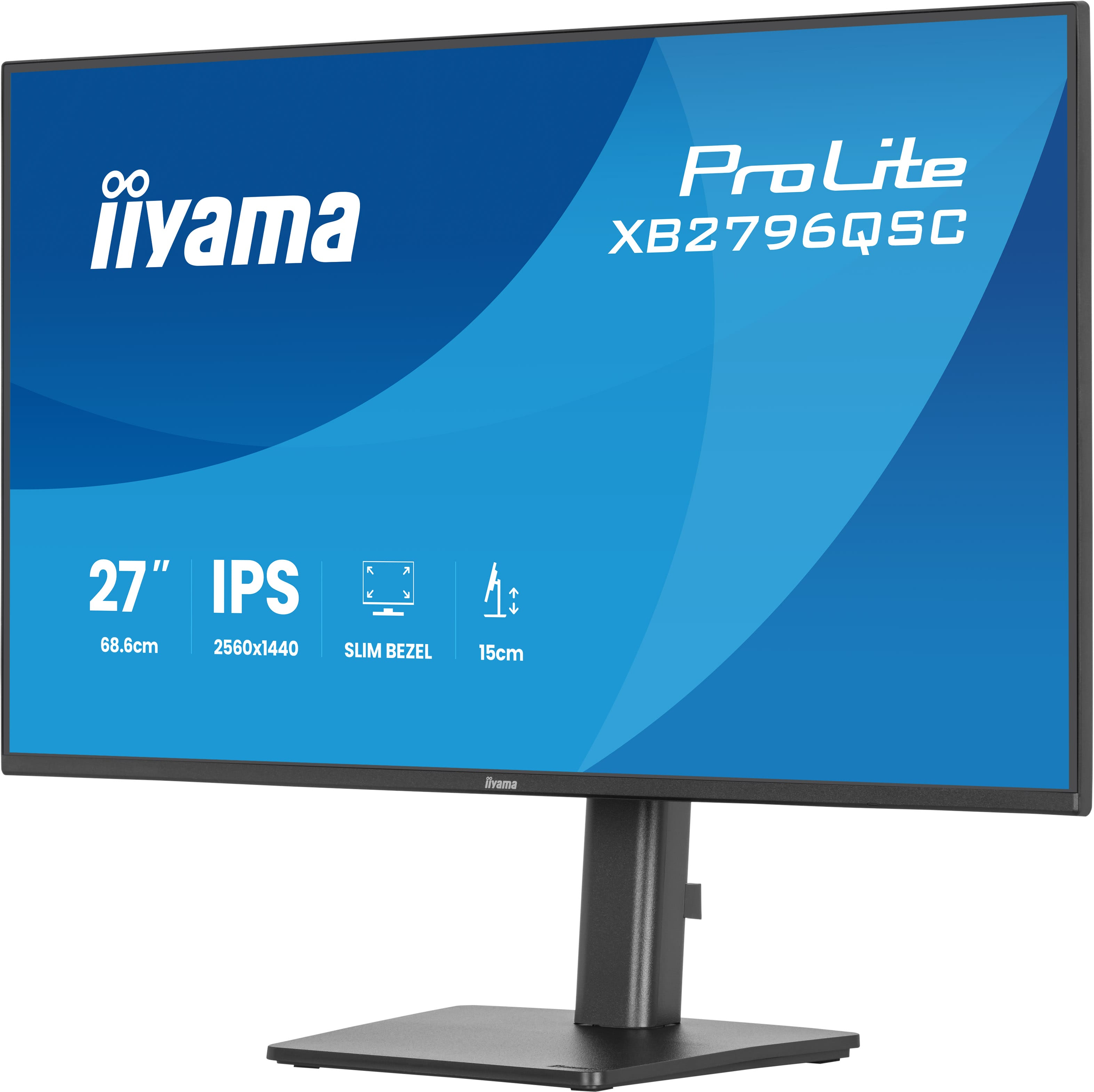 iiyama ProLite XB2796QSC-B1 computer monitor 68.6 cm (27) 2560 x 1440 pixels Quad HD LED Black