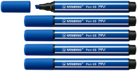 STABILO Pen 68 MAX rotulador Azul 5 pieza(s)
