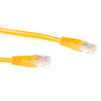 ACT Yellow 0.5 meter U/UTP CAT6 patch cable with RJ45 connectors