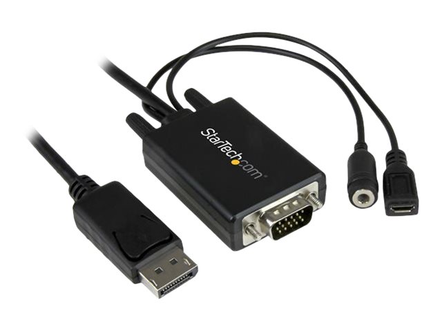 StarTech.com Cble adaptateur DisplayPort vers VGA de 3 m avec audio - M/M - 1920x1200 / 1080p
