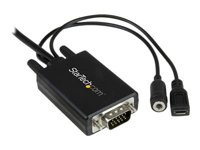 StarTech.com Cble adaptateur DisplayPort vers VGA de 3 m avec audio - M/M - 1920x1200 / 1080p