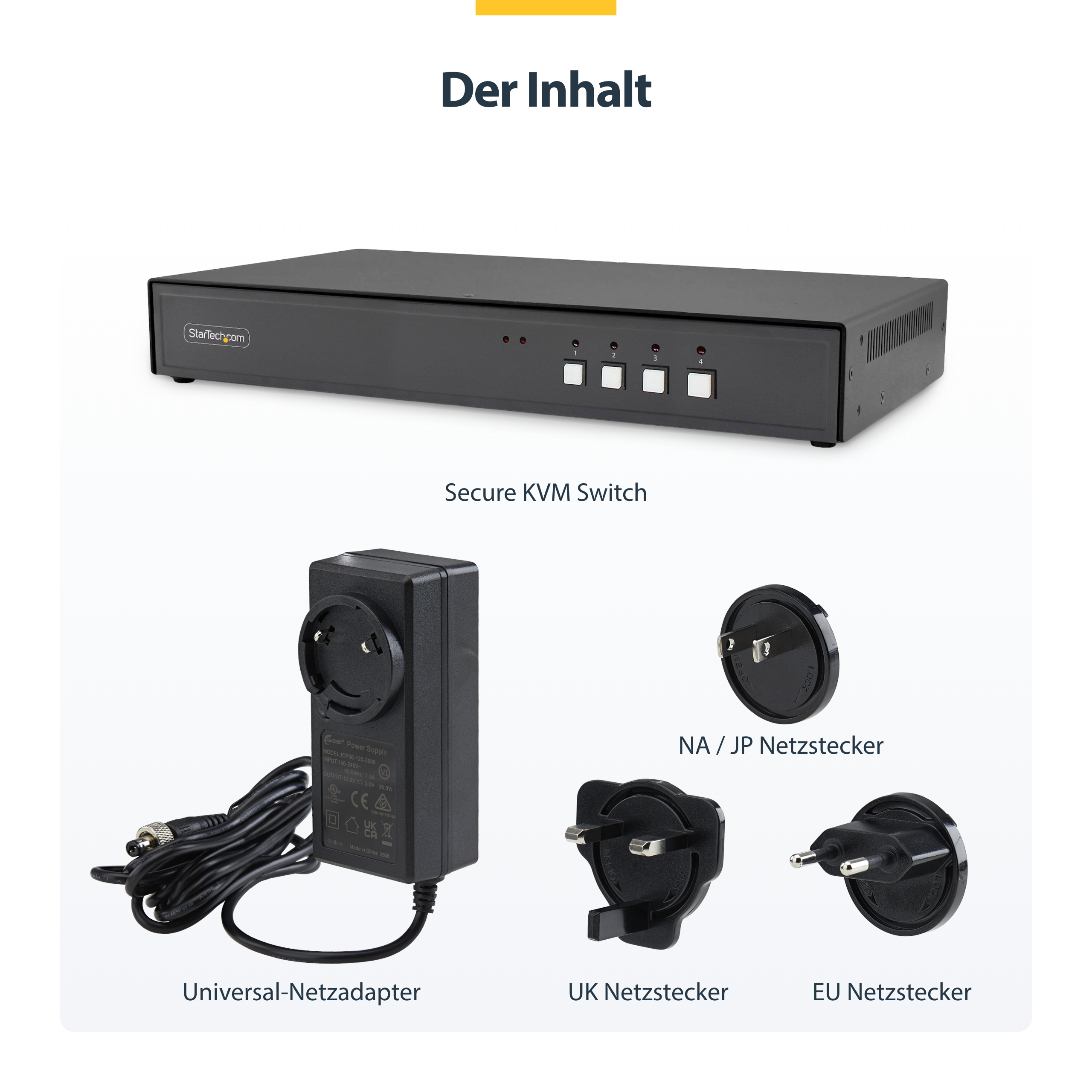 StarTech.com KVM-/Audio-/USB-Switch - 4 x KVM/Audio/USB