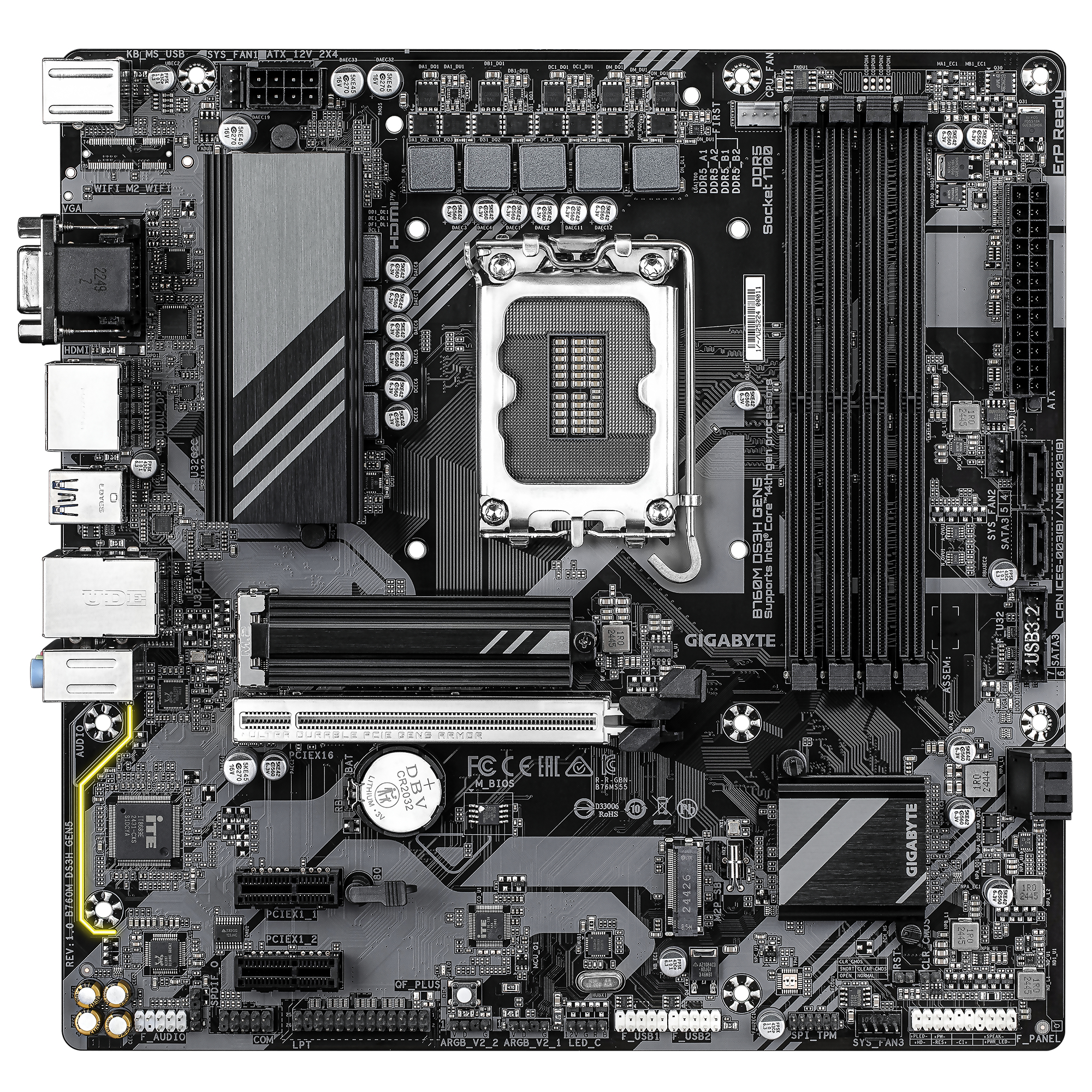 Gigabyte B760M DS3H GEN5 B760 S1700 mATX DDR5